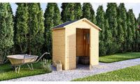 Aucune Abri de jardin Bois brut Toit en bitume 1,86 m²