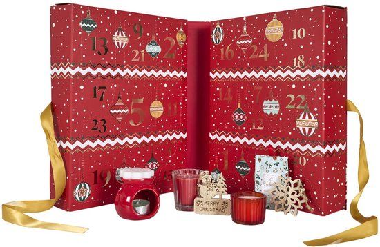 WDMT Spies Trading Kerstmis Adventskalender - 34 x 25 x 14 cm - Rood