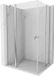 Mexen Mist Duo porte de douche battante 120 x 80 cm, transparent, chrome