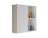 Mama Store Atena, hangkast met 2 deuren, wit glanzend gelakt, L 71 x D 22 x H 71 cm
