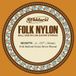 D'Addario BES037W .037 Folk Single Nylon String met Ball End voor Gitaar - Zilver Wound