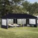 Maison Exclusive - Tente de réception pop-up, 574 x 289 x 245 cm, anthracite