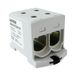 Verdelerblok Morek Verdelerblok f. Al/Cu geschikt 4x25-150mm2 grijs 1-pol. 1000V AC/DC klem geïsoleerd OTL 150-2 MAA2150A10 4191