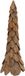 vidaXL Kerstboom met standaard bruin 111 cm massief teakhout