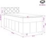 vidaXL Boxspringbed met matras Crèmekleurig 90 x 200 cm Stof