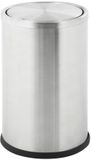 V-Part Papierbak Swing 10 liter Stainless steel mat RVS