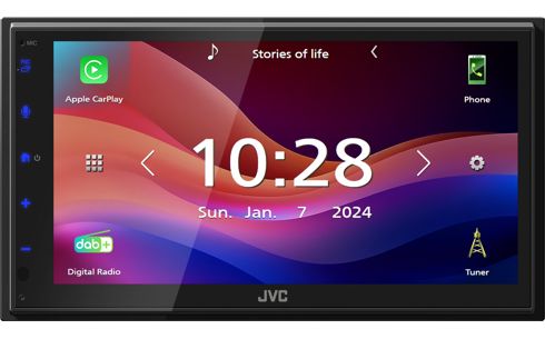 JVC KW-M595DBT - 2DIN Multimedia Radio - DAB+ - Apple CarPlay & Android Auto