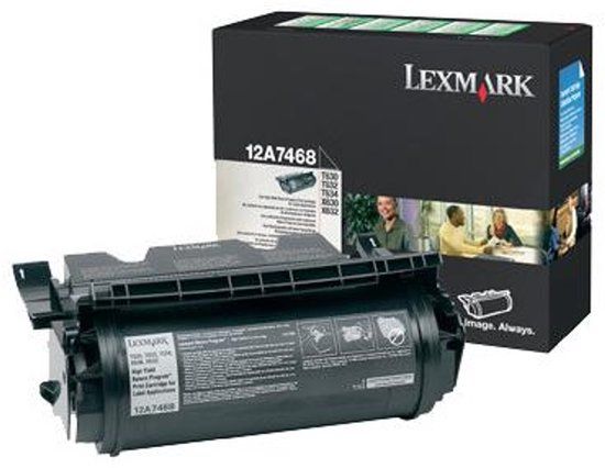 Lexmark T63x 21K retourprogramma etiketten-printcartr. zwart