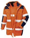 teXXor Toronto 4109 Parka, veiligheidsjas, waterdicht, winddicht, werkjas, maat S, oranje