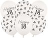 PartyDeco - Latex ballonnen 18 of strikjes - pastel off white - 6 stuks