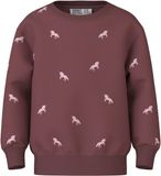 NAME IT Meisjes Sweaters NMFVALBA LS SWEAT UNB NOOS Wild Ginger Katoen Maat 116