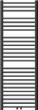 LuxeBath Badkamer radiator middenaansluiting 500x1500 mm antraciet recht incl. montagemateriaal