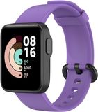 By Qubix Qubix Classic siliconen sportbandje - Paars - Geschikt voor Xiaomi Mi Watch Lite / Redmi Watch
