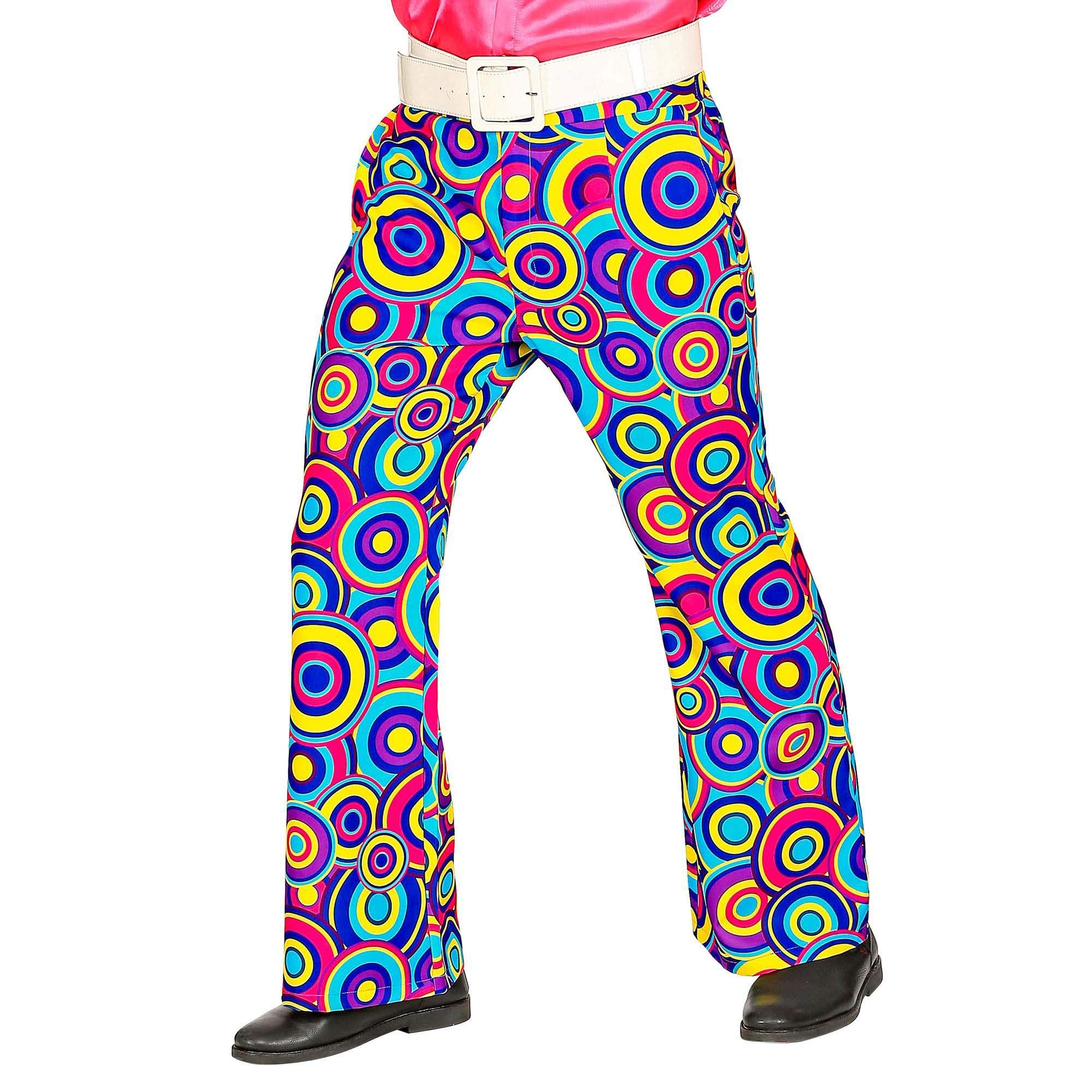 Widmann Hippie Kostuum Jaren 70 Prins Van De Dansvloer Broek Man Small / Medium Carnaval kostuum Verkleedkleding