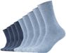 Camano Katoenen sokken, unisex, 9 paar, stone mel/jeans, maat 35-38