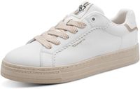 Tamaris dames leren sneaker 1-23730-47-117 dames veterschoen Wit