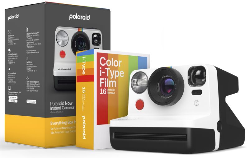 Polaroid Now Generation 2 Instant Camera - Black & White