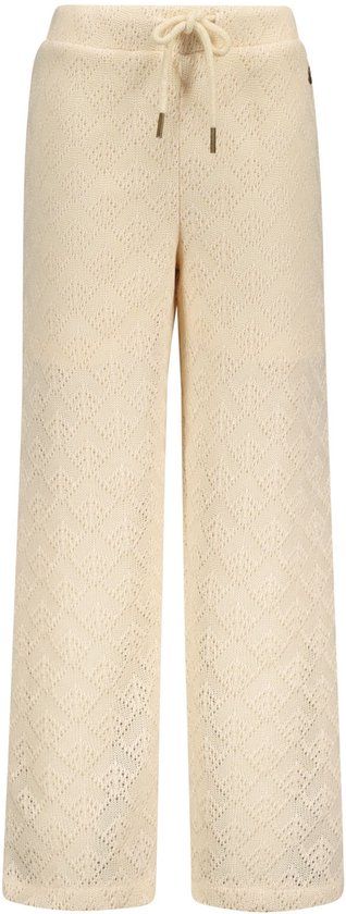 Like FLO Flo Girls Crochet Pants Broeken Meisjes - Ecru - Maat 122