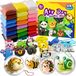 Argile autodurcissante, 24 couleurs de pâte à modeler avec 5 outils, 4 balles rechargeables, accessoires et tutoriels, pâte à modeler