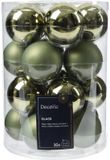 Merkloos / Sans marque Decoris Kerstbal glas d6 cm rosemarijn 20st