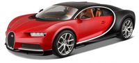 Bburago Bugatti Chiron 1:18 rood/zwart