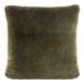 EUROFIRANY Olijfgroene fluffy kussenhoes 45x45 cm