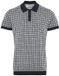 Casual Friday Walter Geometrisch gebreid polo Zwart/Wit Katoen Maat S