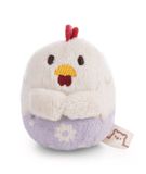 NICI Mymochi Kippenknuffel 62924 Henna kip, 5 cm, met bloemen, beige, zacht pluche