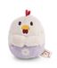 NICI Mymochi Kippenknuffel 62924 Henna kip, 5 cm, met bloemen, beige, zacht pluche