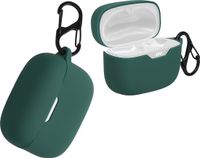 kwmobile Hoes geschikt voor JBL Tune 770NC - Siliconen cover voor oordopjes in donkergroen