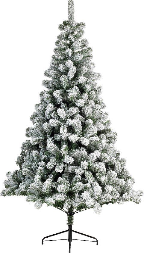 Everlands Imperial Pine Snowy Kunstkerstboom - 150cm - Groen/Wit