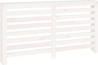 vidaXL Radiatorombouw 153x19x84 cm massief grenenhout wit