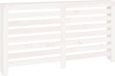 vidaXL Radiatorombouw 153x19x84 cm massief grenenhout wit