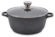 Maestro Poêle en Aluminium avec Couvercle - 28cm, 6L, Antiadhésif