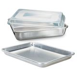 Nordic Ware Set de pâtisserie tout usage - 3 pièces - Aluminium - Rectangulaire