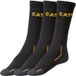 CATERPILLAR Lot de 3 paires de chaussettes de travail homme (noir, 47-50)
