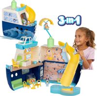 Moose Toys BLUEY - Ensemble de jeu transformable 3 en 1 navire de croisière