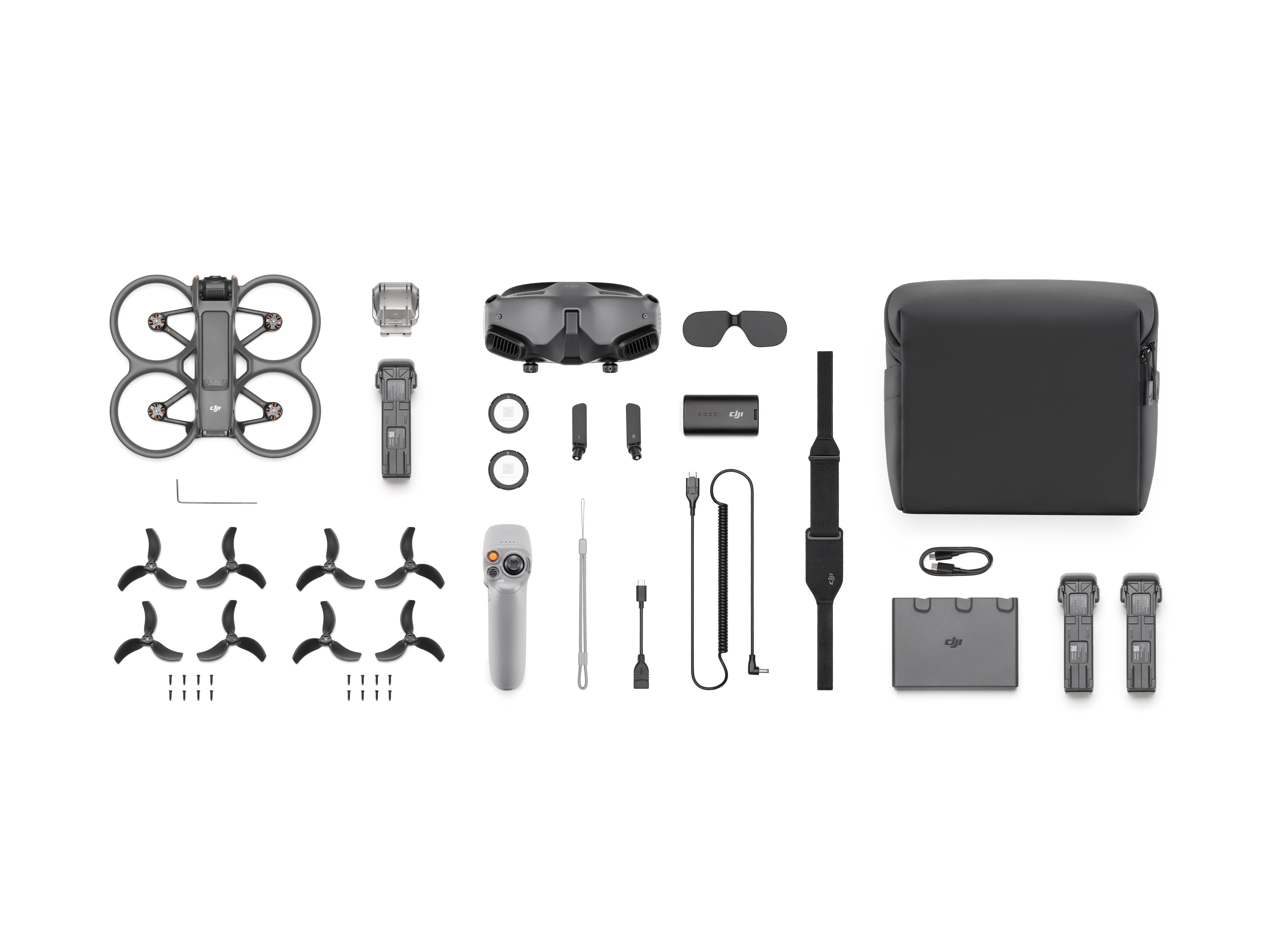 DJI Avata 2 Pro-View Combo - FPV Drone - 4K - Race Drone - 3 Batteries Included