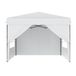 NAIZY Pop-up paviljoen, 2,5x2,5 meter, snelle opbouw met één druk op de knop, waterdicht en UV-bestendig, met 4 zijpanelen, inclusief tas – Blanc