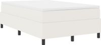 vidaXL Boxspring bed Crème en Wit 120 x 190 cm Corduroy stof