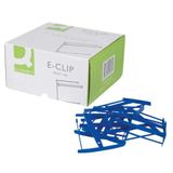 Q-Connect bindende E-clip, blauw, 100 stuks