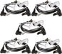 Retevis EAM002 radioheadset, headset met 2-polige connector, compatibel met walkie-talkies zoals de Motorola DP1400, CP040, GP68, GP88, TC-500