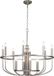 Kichler LED Kroonluchter | 12X E14 Max 40W | Dimbaar | Brushed Nickel