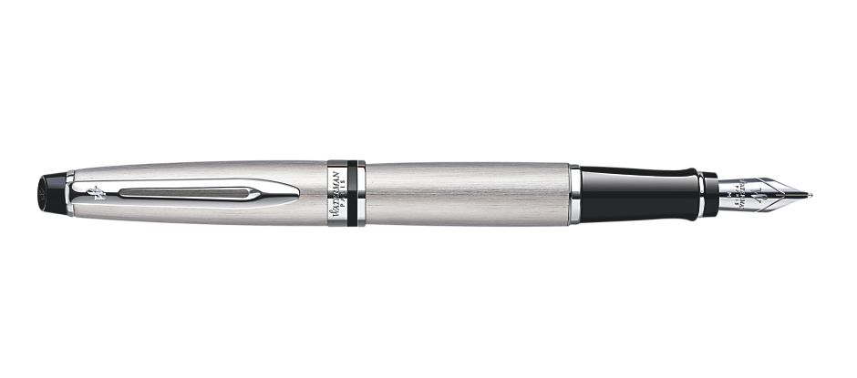 Waterman Expert Vulpen | Blauwe inkt | Medium penpunt | Roestvrij staal en chroom