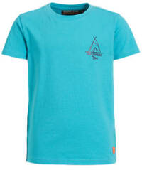 Orange Stars Orange Stars T-shirt Menko met printopdruk turquoise