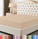Utopia Bedding Queen hoeslaken - onderlaken - diepe zak - zachte microvezel - krimp- en vervagingsbestendig, onderhoudsvriendelijk -1 hoeslaken (alleen beige)