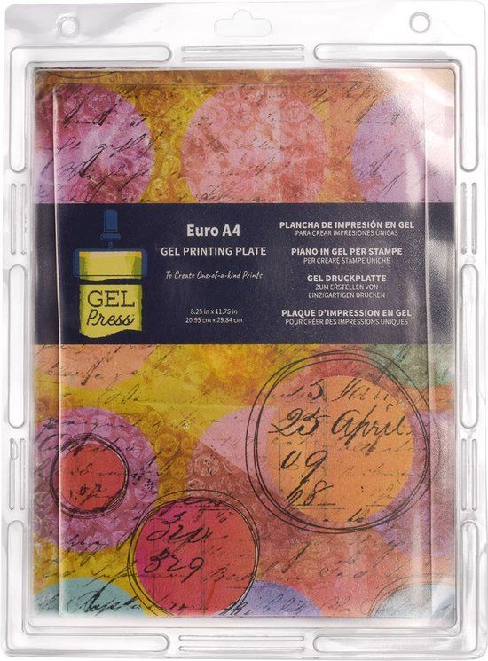 Gel Press Drukplaat A4 - Transparant - 20,95 x 29,84 cm
