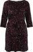 VILA - VIFAITH BOATNECK 3/4 DRESS/R - Dames - Mini jurken - Fig - M - Lange mouw - Polyester/Elastaan - Maat M - Herfst/Winter 2025
