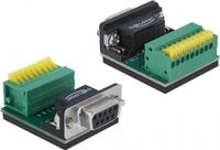 Delock Seriële RS232 connector 9-pins SUB-D (v) - 9-pins Terminal Block / klemmen
