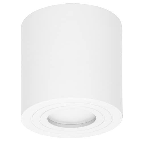 Adviti MEGY DLR GU10 Opbouwspot - Wit - Rond - Aluminium - IP54